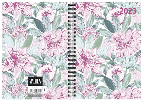 Vallila kalenteri 2023 A5 Gardenia pink