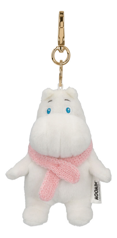 Roosa nauha Muumi avaimenperä/laukkukoriste