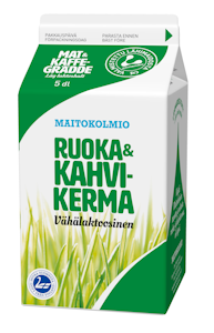 Maitokolmio ruoka- ja kahvikerma 5dl vähälaktoosinen