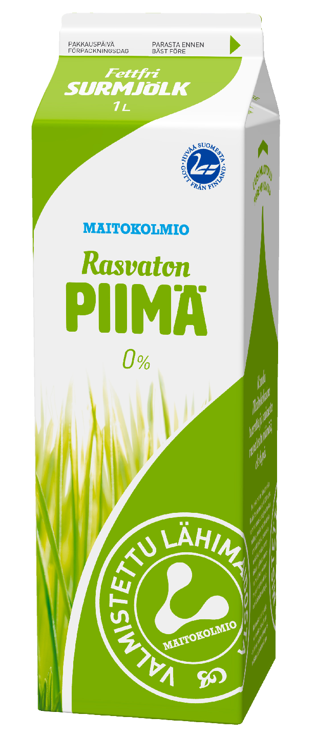 Maitokolmio rasvaton piimä 1l