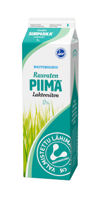 Maitokolmio laktoositon rasvaton piimä 1l