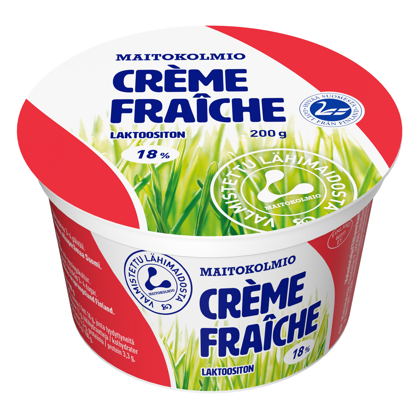 Maitokolmio créme fraîche 200g laktoositon