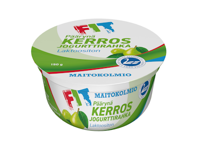 Maitokolmio FIT kerrosjogurttirahka 150g päärynä laktoositon