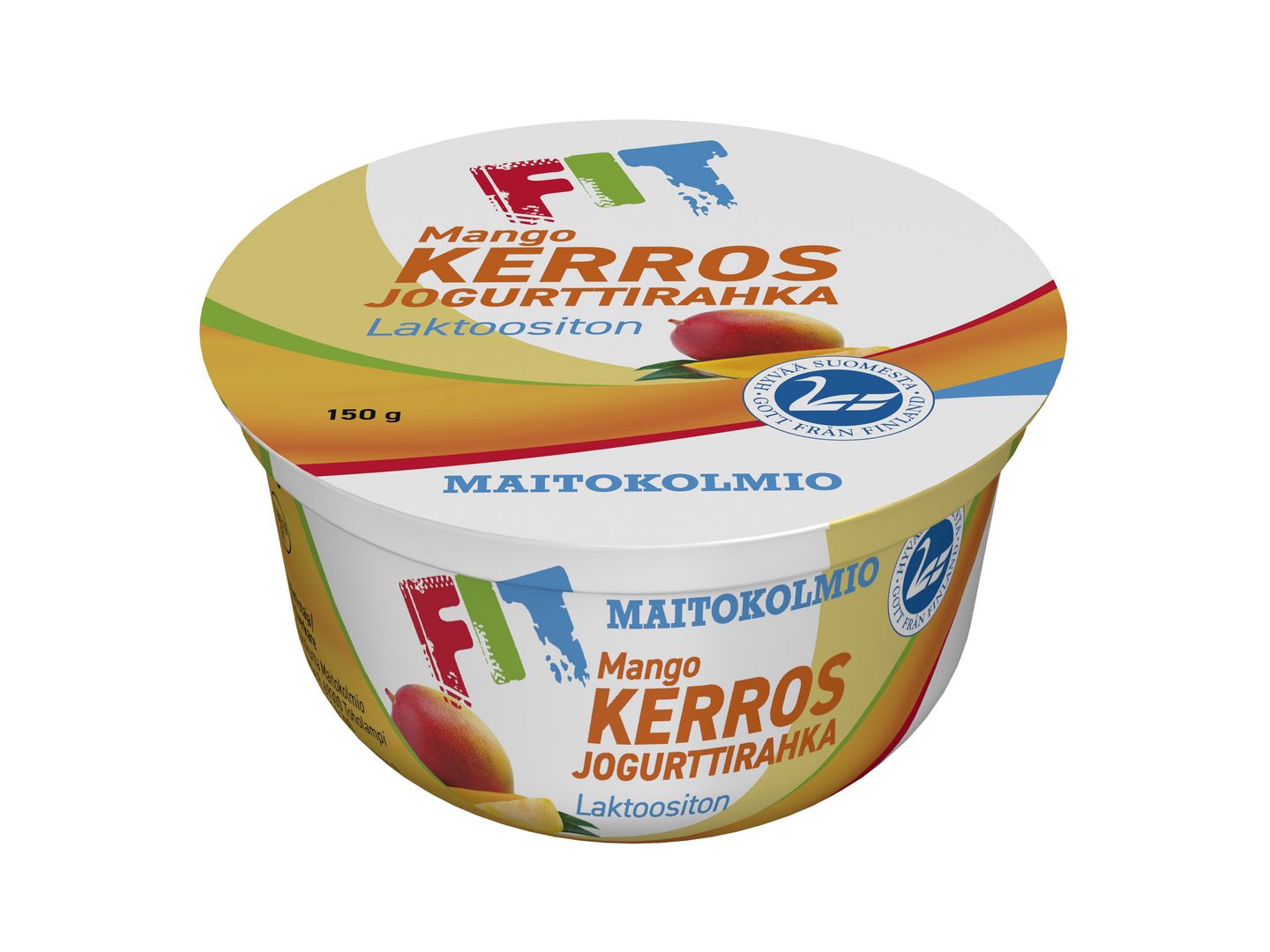 Maitokolmio FIT kerrosjogurttirahka 150g mango laktoositon
