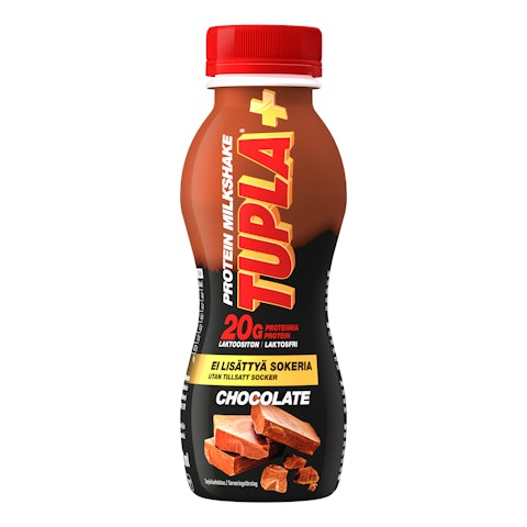 TUPLA+ protein milkshake 280ml chocolate laktoositon