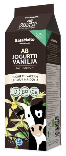 Satamaito AB jogurtti 1kg vanilja laktoositon