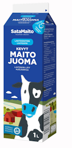 Satamaito kevytmaitojuoma 1l laktoositon