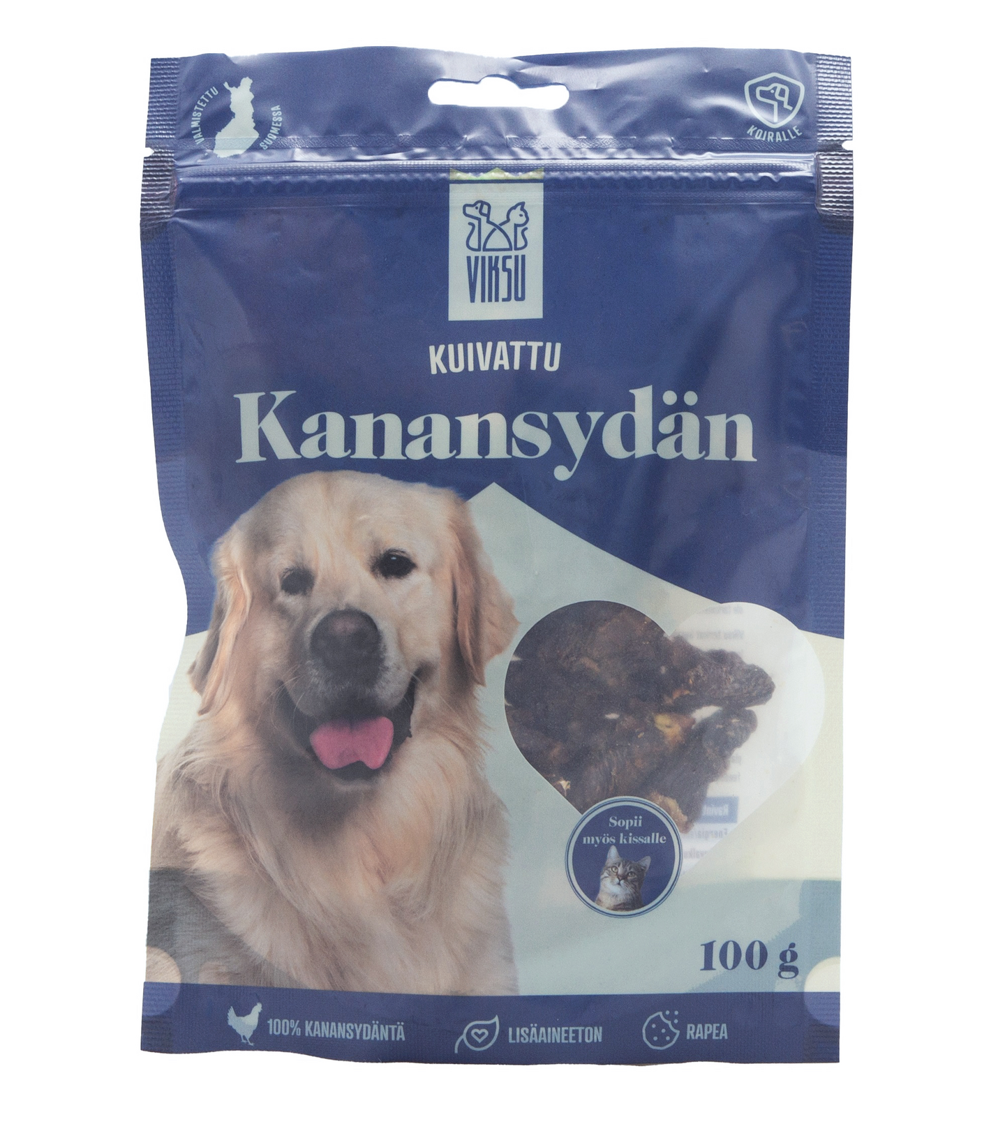 Viksu kuivattu kanansydän 100g