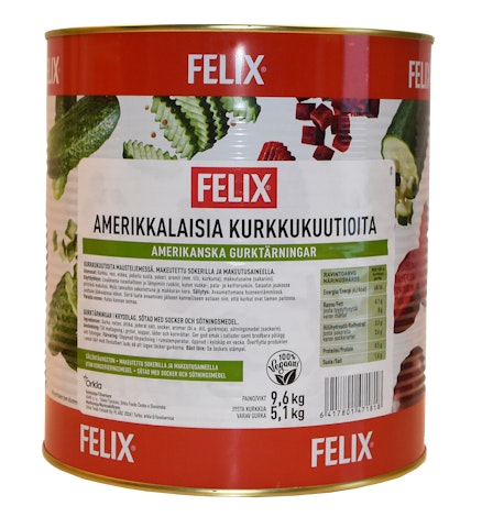 Felix amerikkalaisia kurkkukuutioita 9,6kg/5,1kg