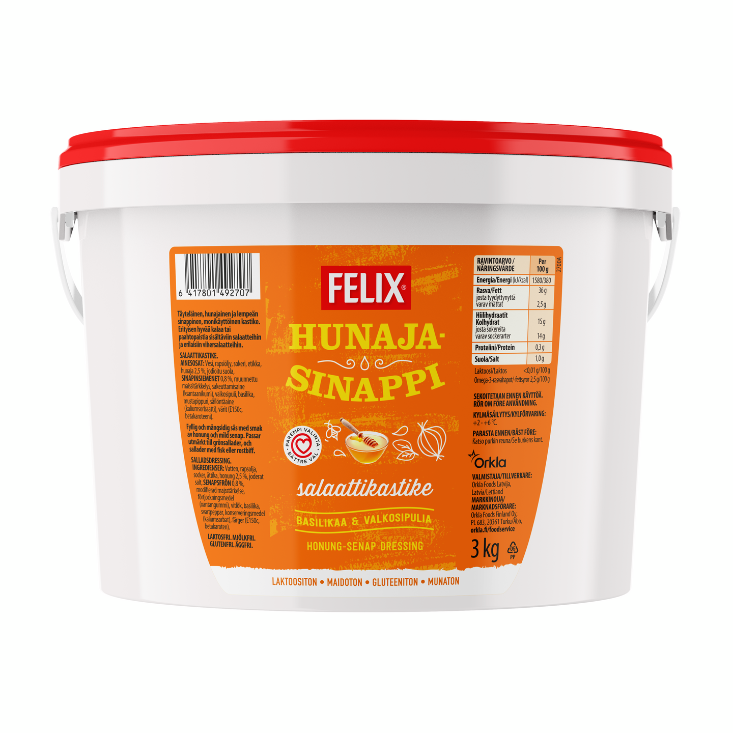 Felix salaattikastike 3kg hunaja-sinappi