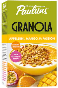 Paulúns Granola appelsiini, mango ja passion 450g