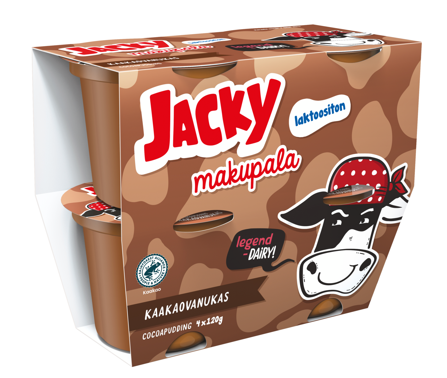 Jacky Makupala vanukas 4x120g kaakao laktoositon