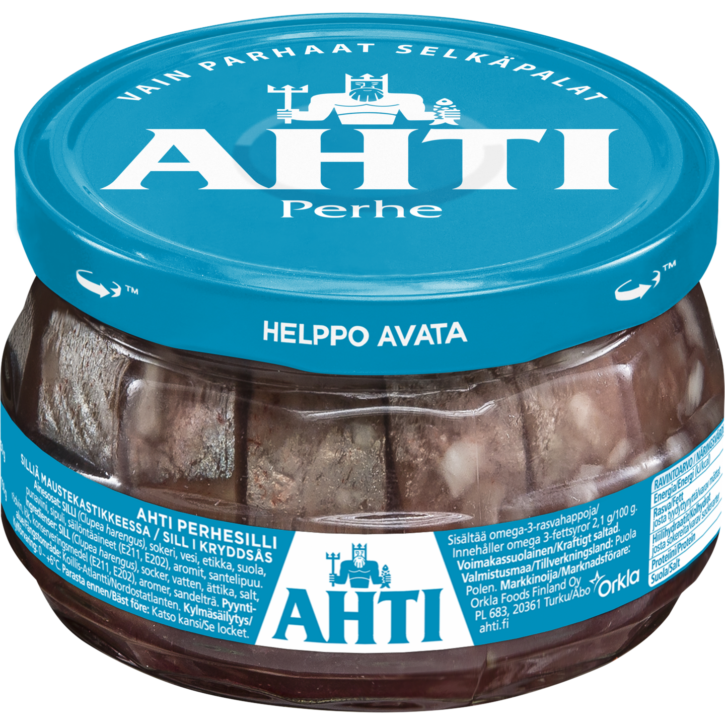 Ahti perhesilli maustekastikkeessa 240/150g