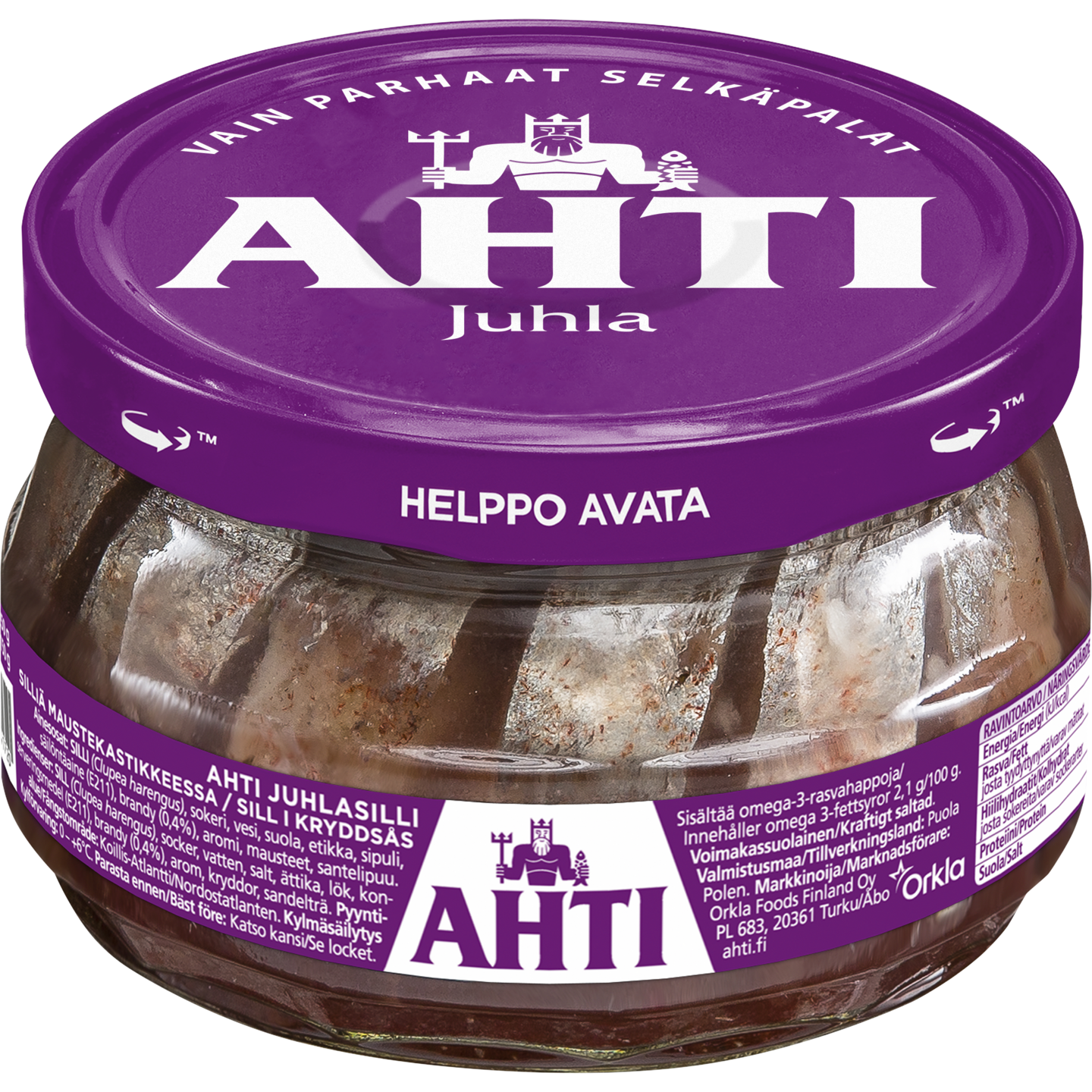 Ahti juhlasilli maustekastikkeessa 240/150g