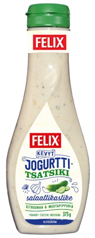 Felix kevyt jogurtti-tsatsiki salaattikastike 375g
