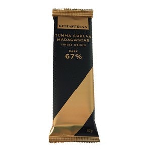 Kultasuklaa Madagaskar 67% suklaalevy 80g