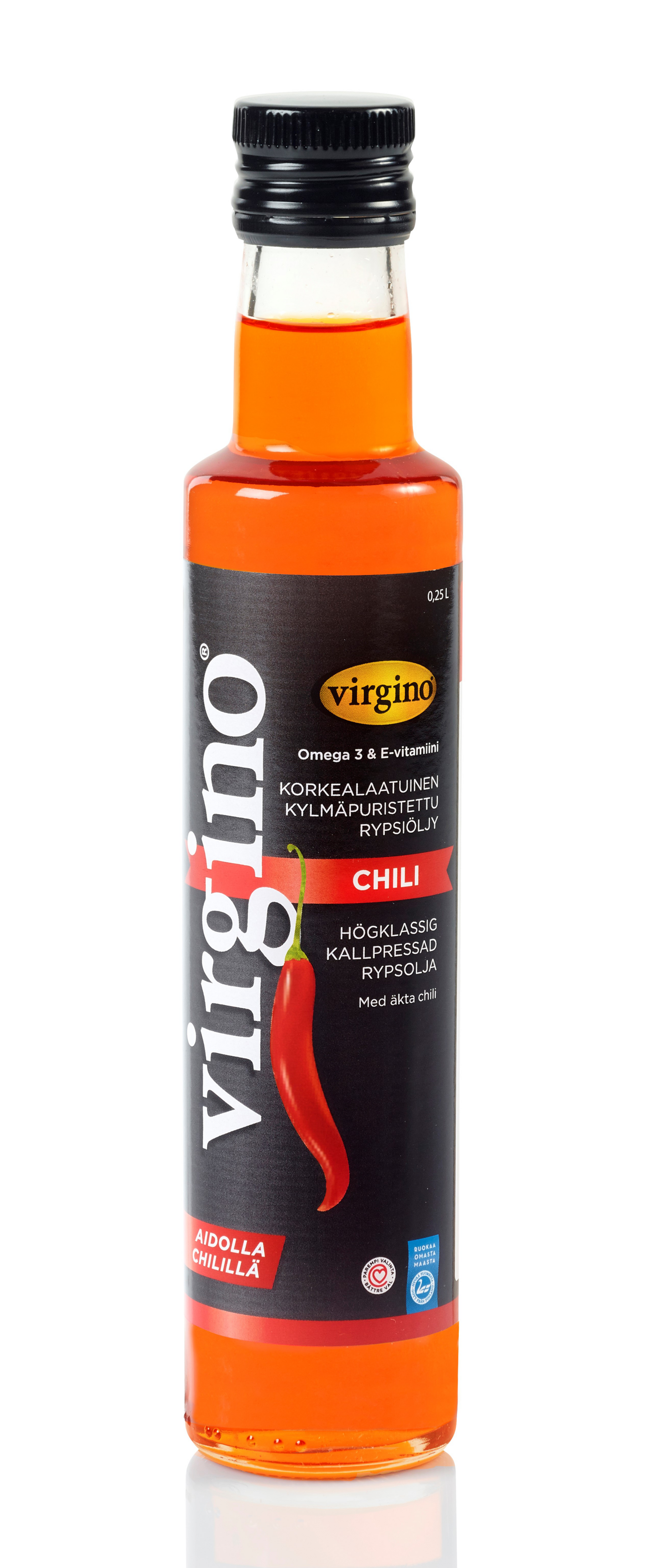 Virgino kylmäpuristettu chilirypsiöljy 0,25l | K-Ruoka Verkkokauppa