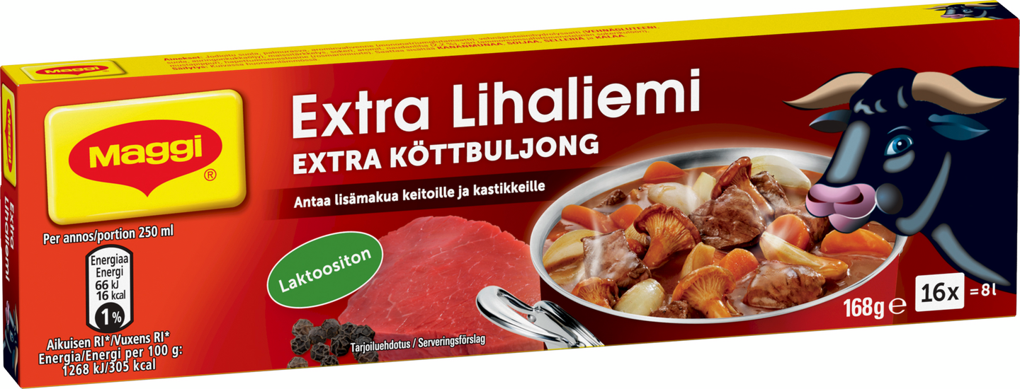 240x Maggi Extra Lihaliemi liemikuutio 16kpl 168g