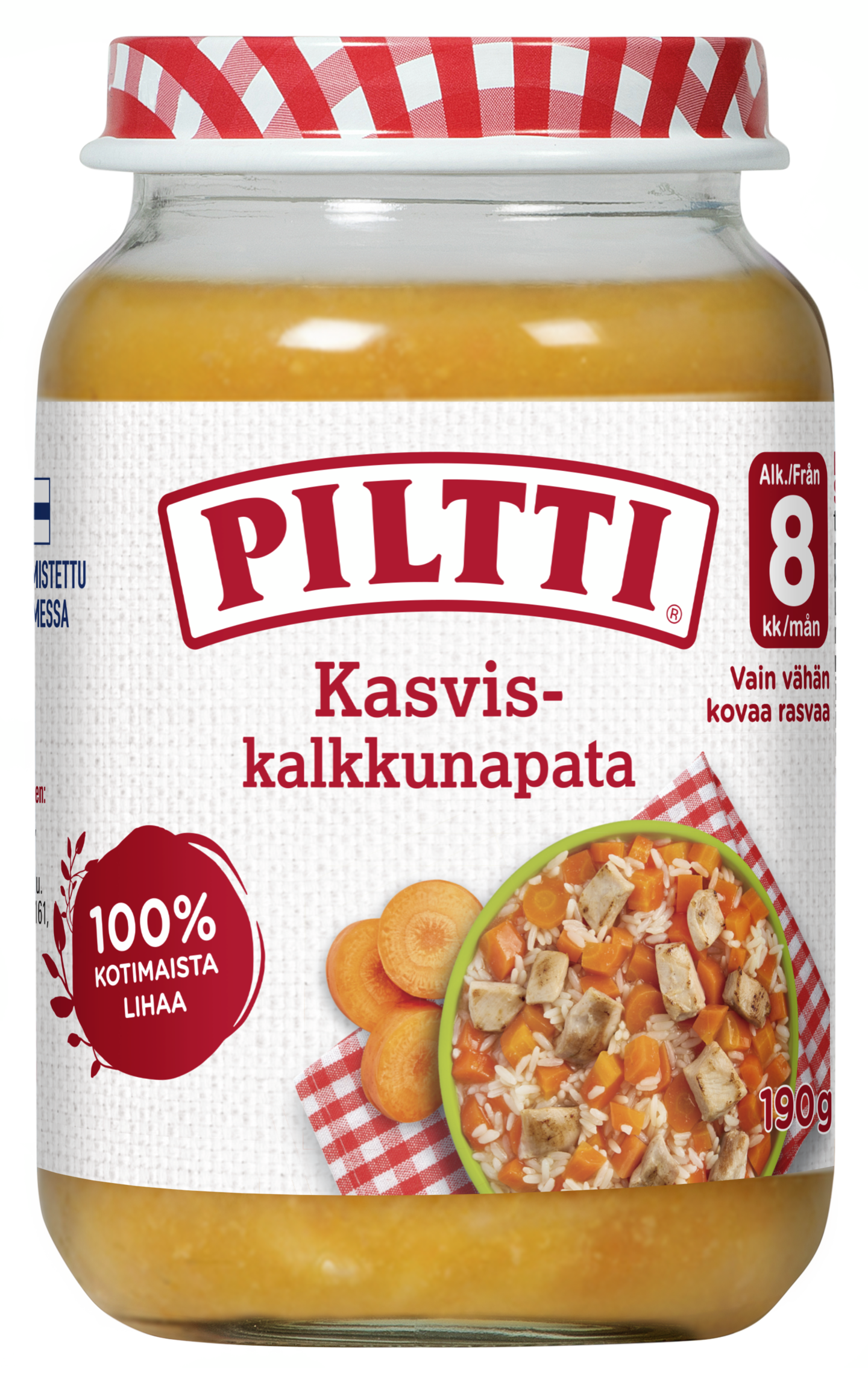 Piltti Kasvis-kalkkunapata 190g 8kk