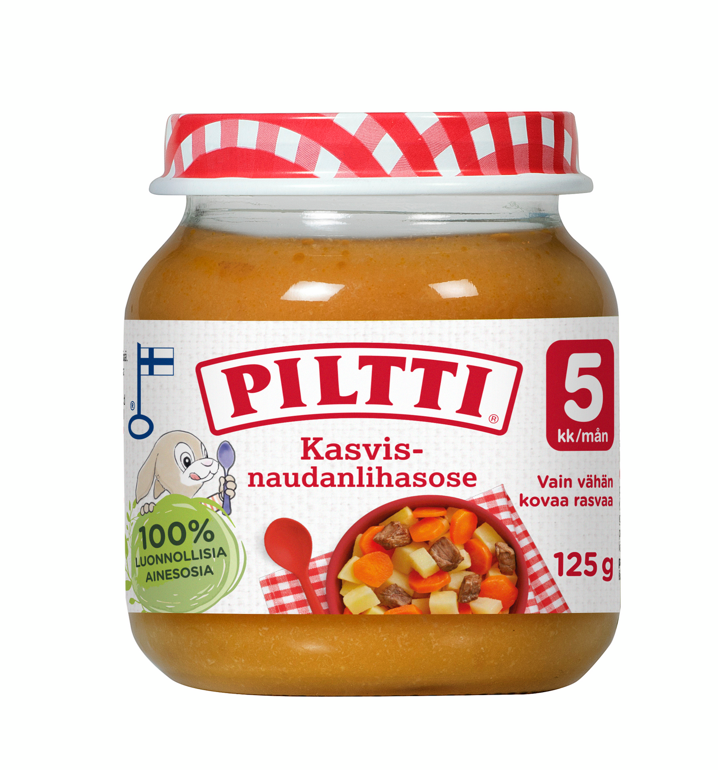 Piltti Kasvis-naudanlihasose 125g 5kk