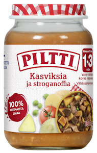 Piltti Kasviksia ja stroganoffia 190g 1-3v