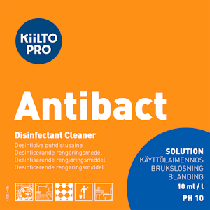 Kiilto Etiketti Käyttöliuos Kiilto Antibact 70x70mm 100kpl rulla