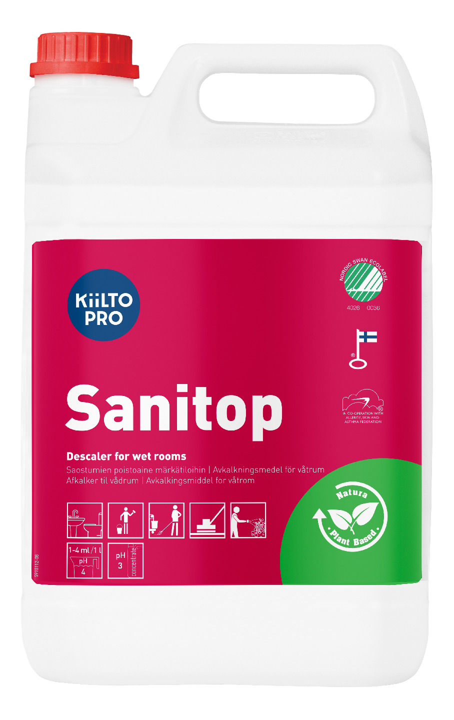 Kiilto Sanitop Hapan puhdistusaine 5l