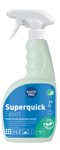 Kiilto Superquick Spurt 0,75l käyttövalmis yleispuhdistusaine