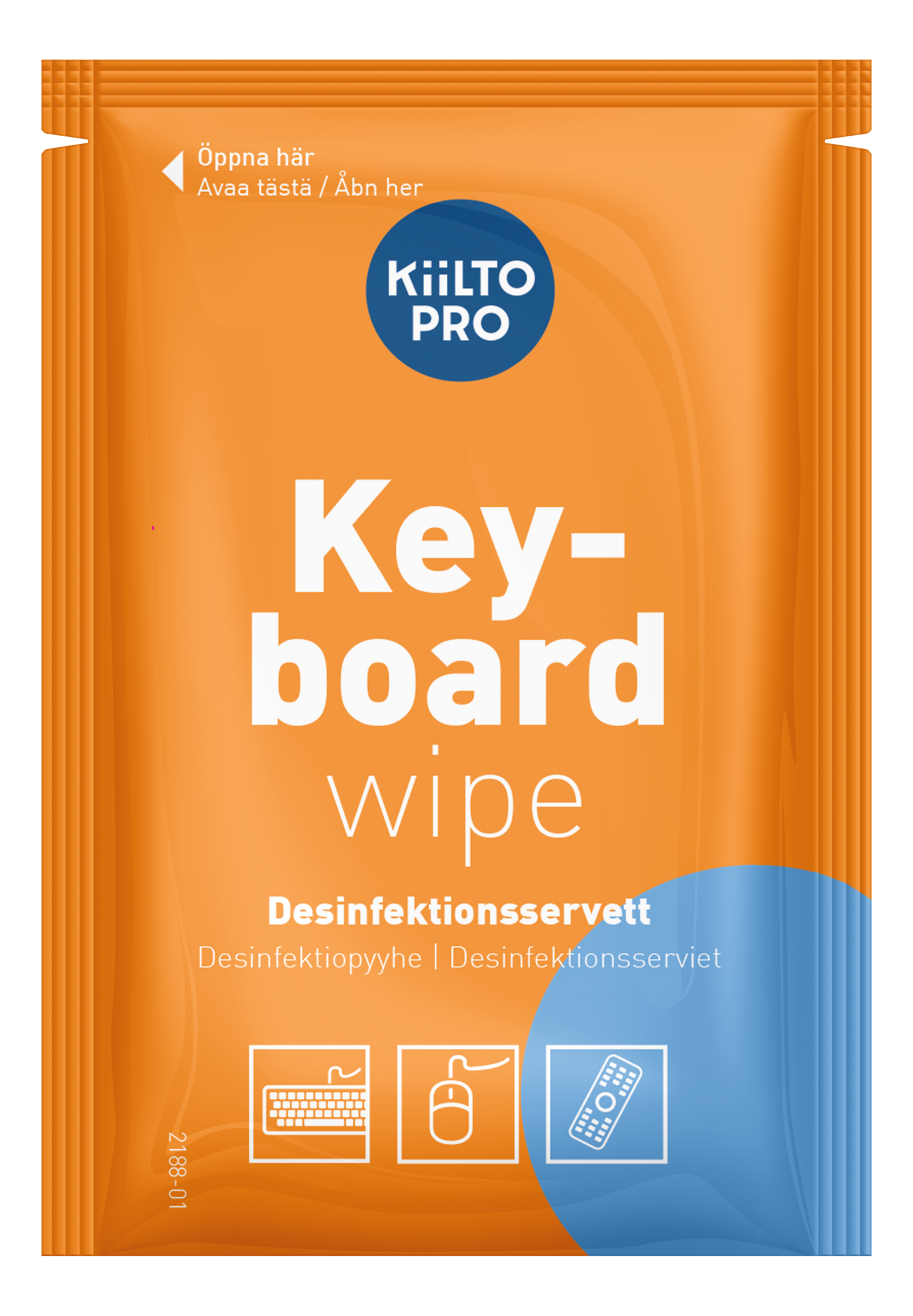 Kiilto Pro keyboard wipe 80kpl