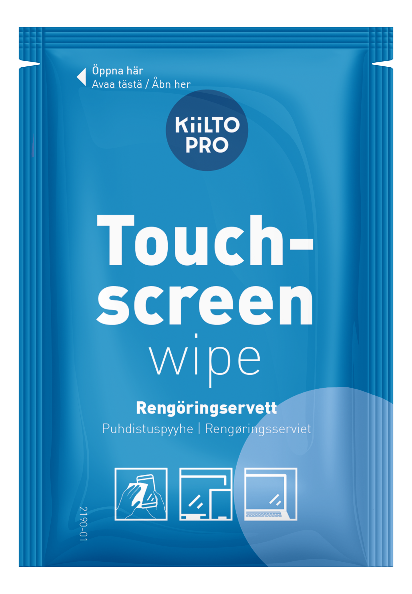 Kiilto Pro touchscreen wipe 95kpl