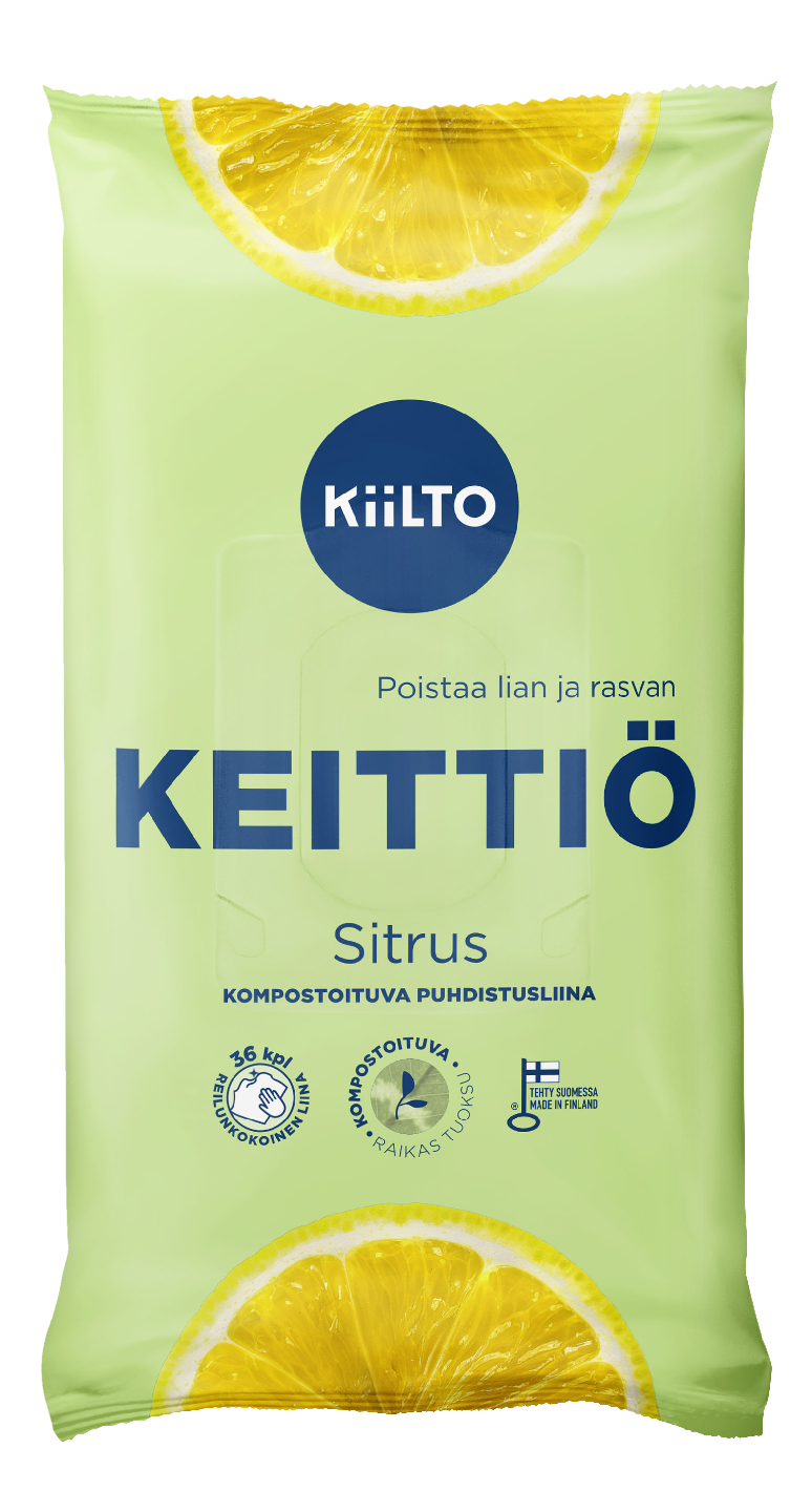 Kiilto keittiöpuhdistusliina 36kpl sitrus