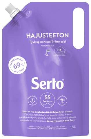 Serto Hajusteeton Pyykinpesuneste 1,5L