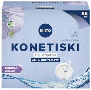 Kiilto konetiskitabletti 68kpl hajusteeton All_in_1