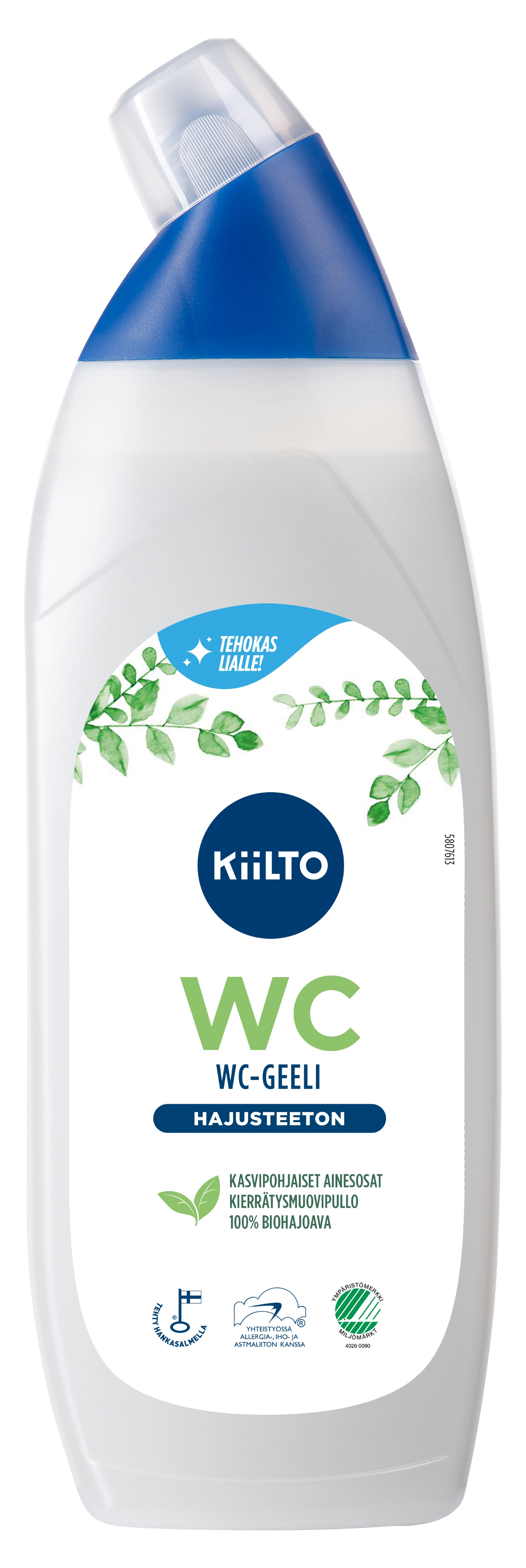 Kiilto biohajoava WC-geeli Hajusteeton 750 ml