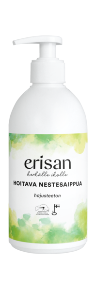 Erisan nestesaippua 500ml hoitava hajusteeton