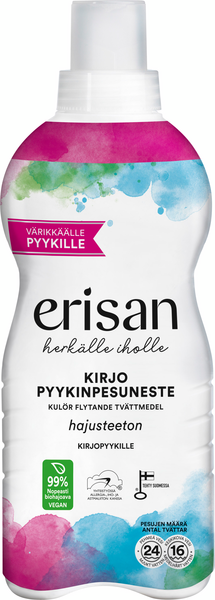 Erisan 850ml biohajoava kirjopyykinpesuneste 108kpl QPA