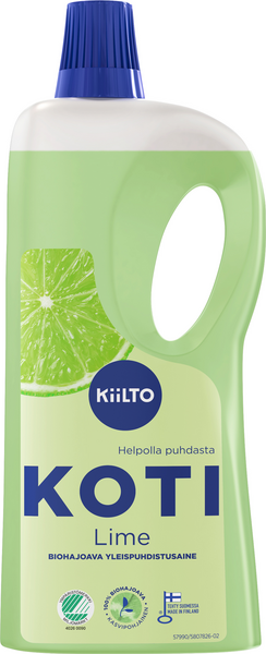 Kiilto Koti biohajoava yleispuhdistusaine 1L Lime