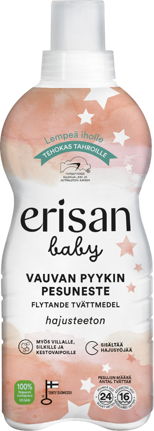 Erisan Baby Pyykinpesuneste 850ml biohajoava