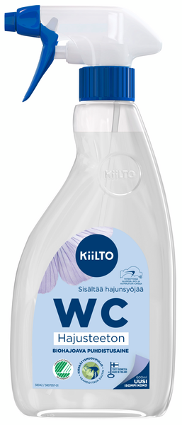 Kiilto Kiilto biohajoava wc-puhdistussuihke hajusteeton 600ml