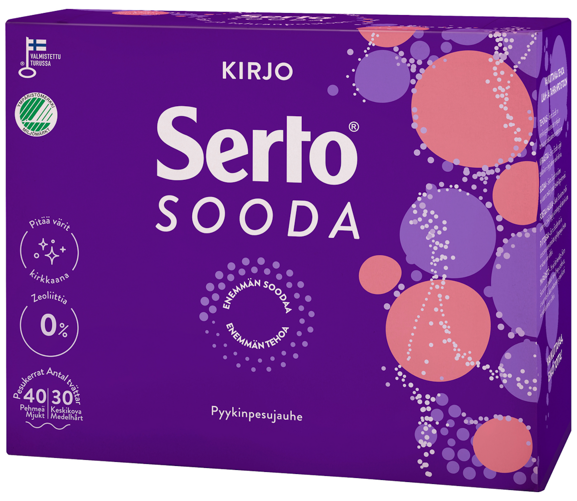 Serto Sooda Kirjo pyykinpesujauhe 1,35 kg - HoReCa-tukku Kespro