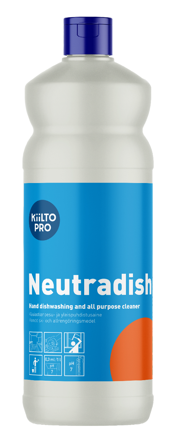 Kiilto Neutradish 1l astian- ja yleispesuaine, hajustettu