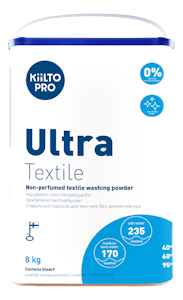 KiiltoPro Ultra Textile 8kg hajusteeton tekstiilienpesujauhe