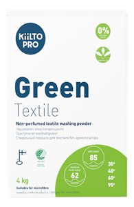 KiiltoPro Green Textile 4kg hajusteeton tekstiilienpesujauhe