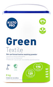 KiiltoPro Green Textile 8kg hajusteeton tekstiilienpesujauhe