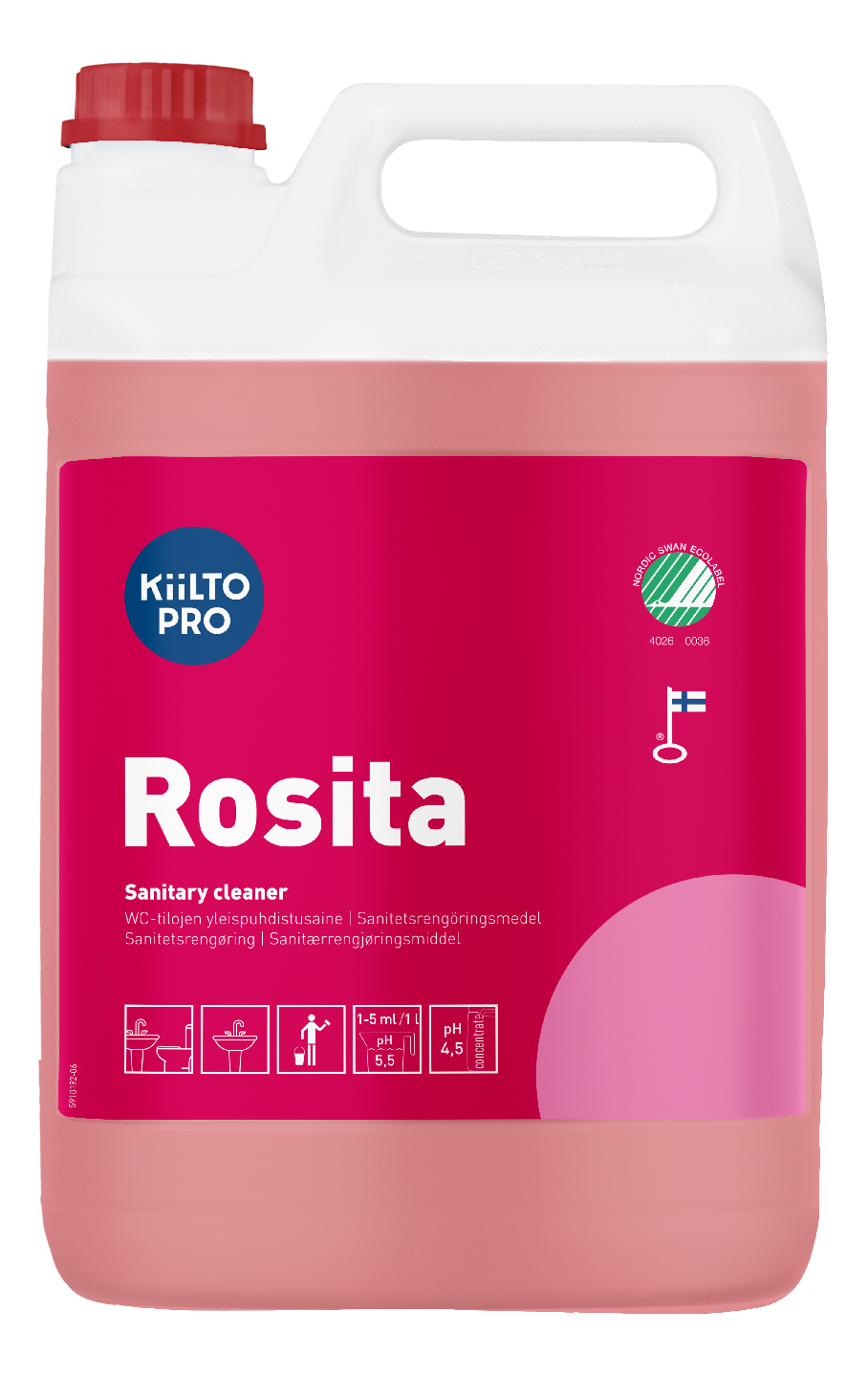 Kiilto Rosita 5l saniteettitilojen yleispuhdistusaine