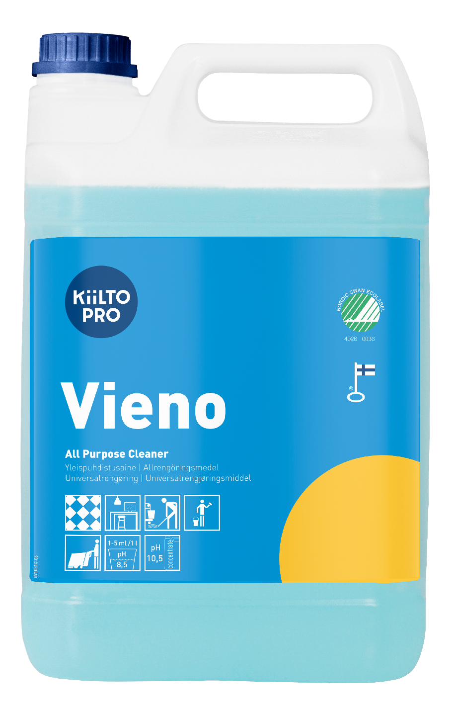 Kiilto Vieno  5l heikosti emäksinen yleispuhdistusaine