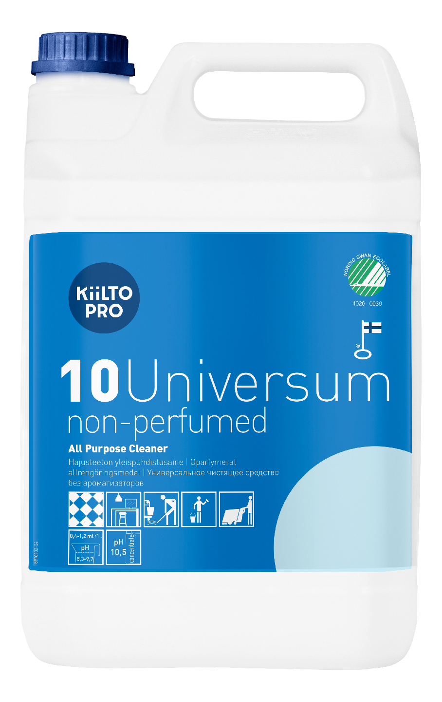 Kiilto 10 Universum 5l hajusteeton yleispuhdistusaine