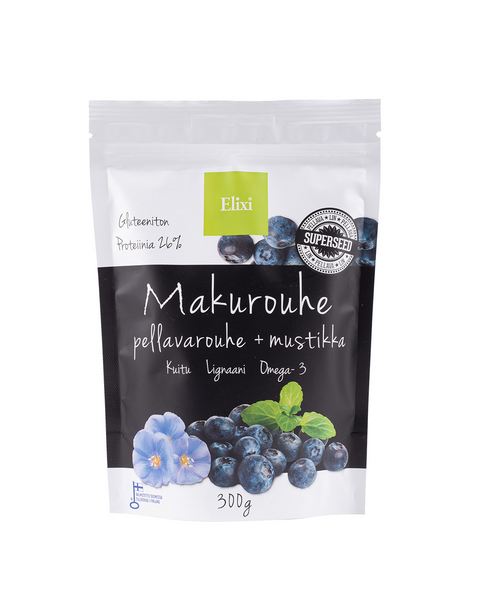 Elixi Makurouhe 300g pellavarouhe + mustikka