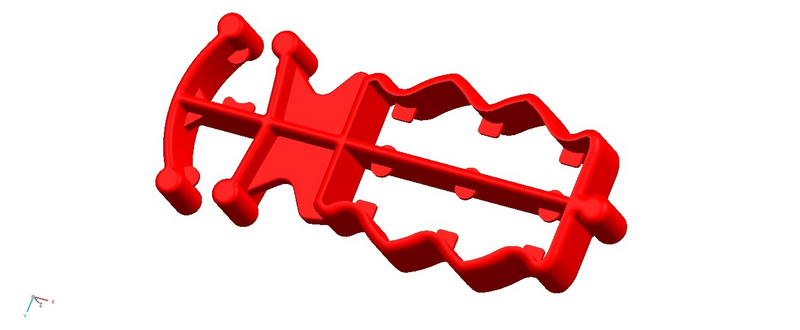 Freefix suksi-ja sauvapidike punainen