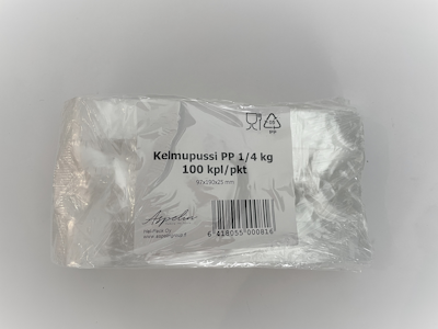 Kelmupussi 1/4kg PP, 100kpl/pkt